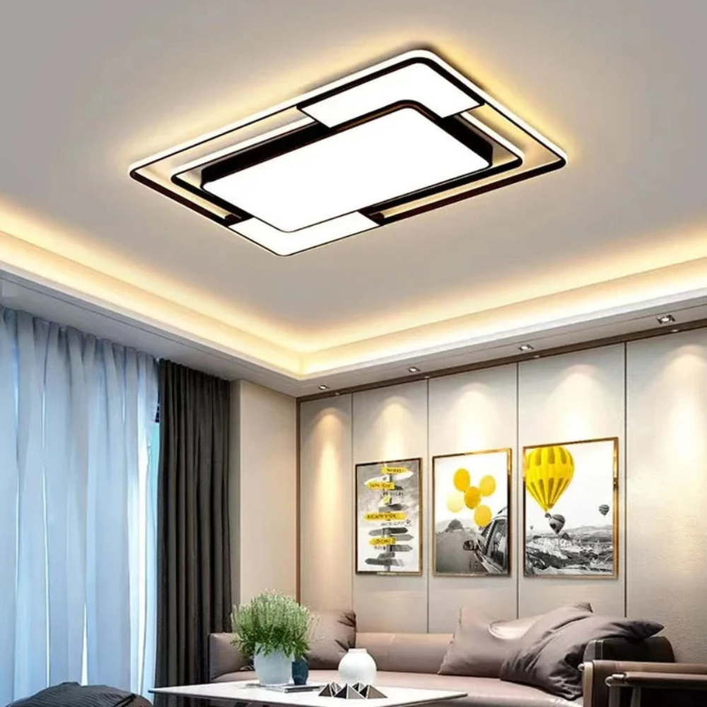 Plafonnier LED géométrique | Télécommande, 3 tailles