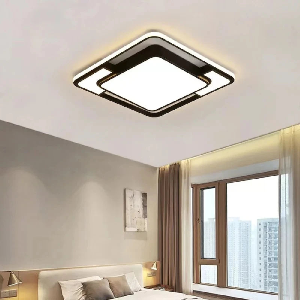 Plafonnier LED géométrique | Télécommande, 3 tailles
