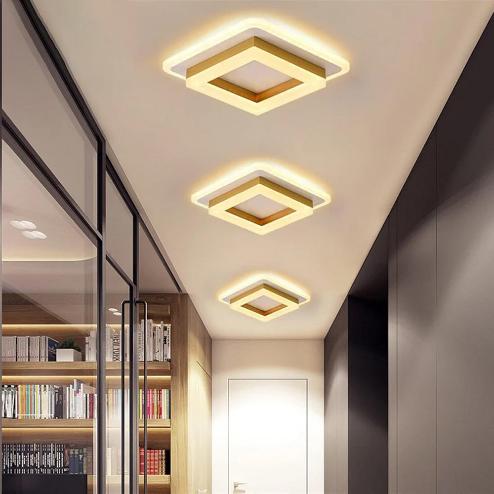 Plafonnier LED carré 24 W | 1920 lm, 20 × 20 cm
