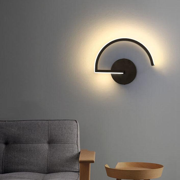 Applique LED Curves Line | Arc minimaliste, 3 formats
