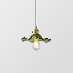 Suspension en verre fleur | Abat-jour Ø25 cm, 3 coloris