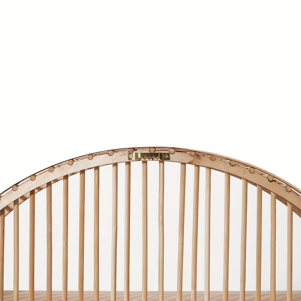 Étagère murale ronde en bambou | Ø 50 cm, 2 niveaux