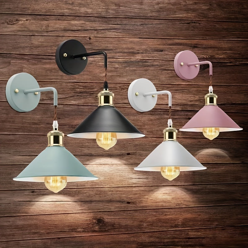 Applique murale en métal | Bronze huilé industriel, lot de 2