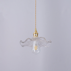 Suspension en verre fleur | Abat-jour Ø25 cm, 3 coloris