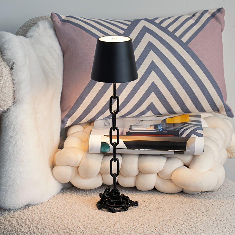 Lampe à poser Maillons | LED tactile rechargeable sans fil