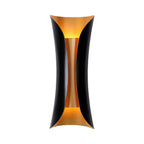 Applique murale Curl | Métal noir, 33 à 76 cm