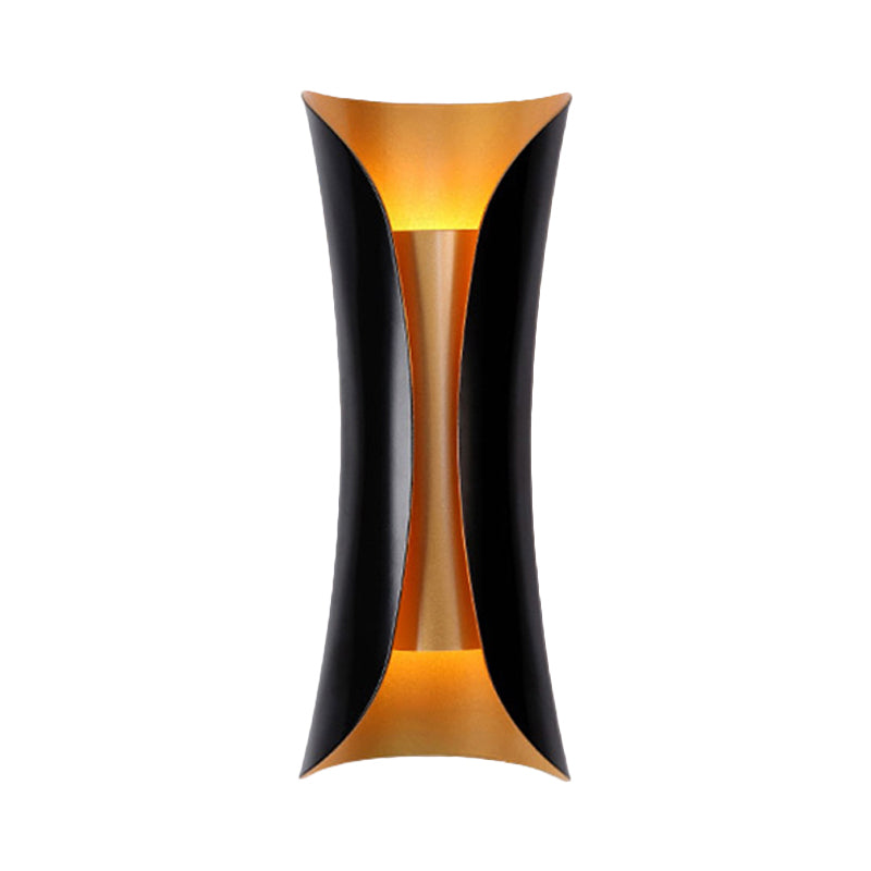 Applique murale Curl | Métal noir, 33 à 76 cm