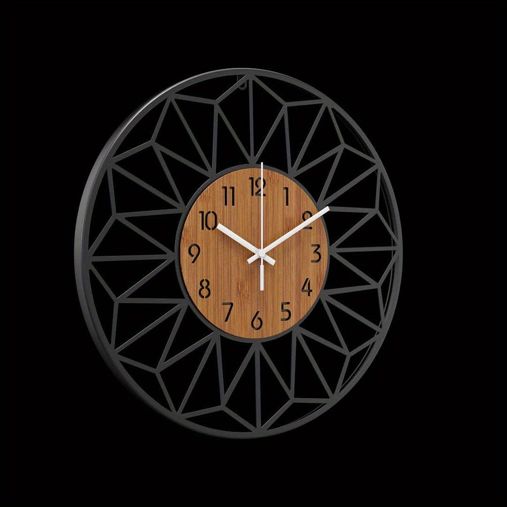 Horloge murale moderne | Cadran effet bois, 3 tailles