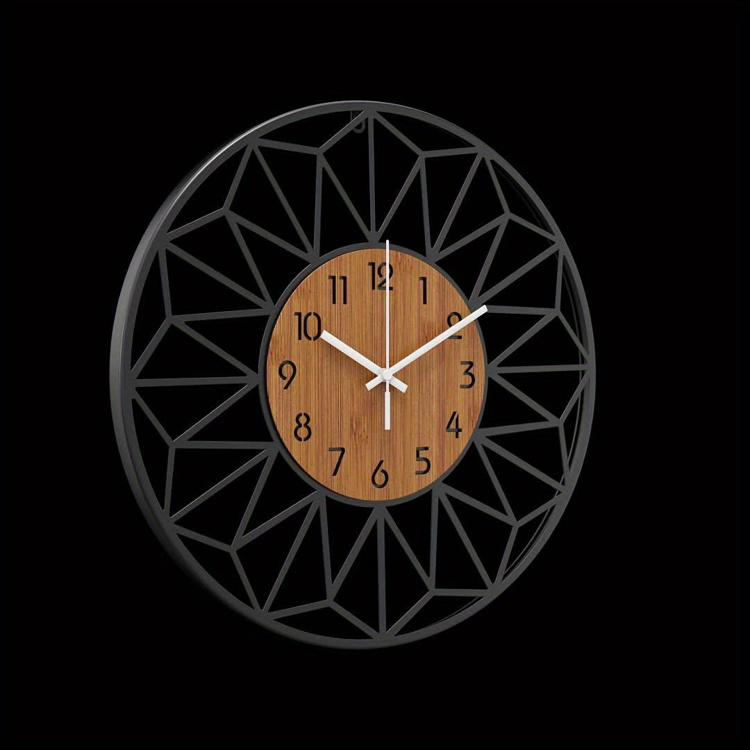 Horloge murale moderne | Cadran effet bois, 3 tailles