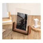 Cadre photo en U acrylique et bois | Format 6 pouces