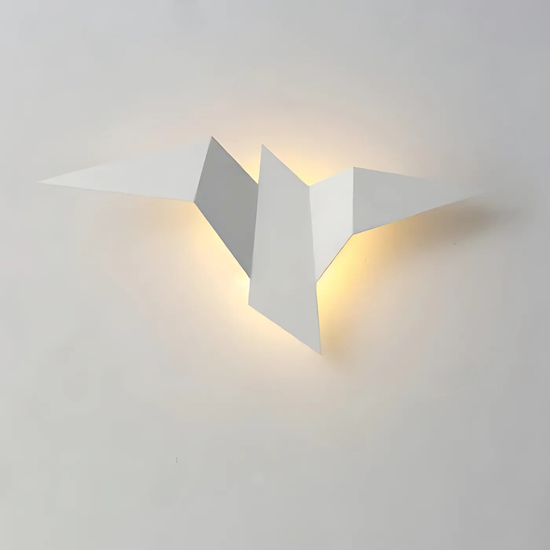 Applique murale Origami | LED blanc chaud, 16 × 33 cm