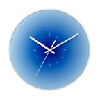 Horloge murale Sunset | Verre trempé dégradé, Ø 30 cm