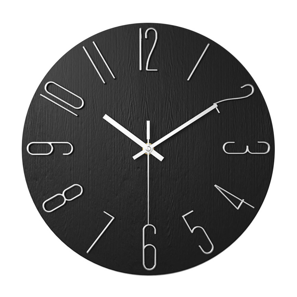 Horloge murale Noble | Minimaliste dorée, Ø 30 cm