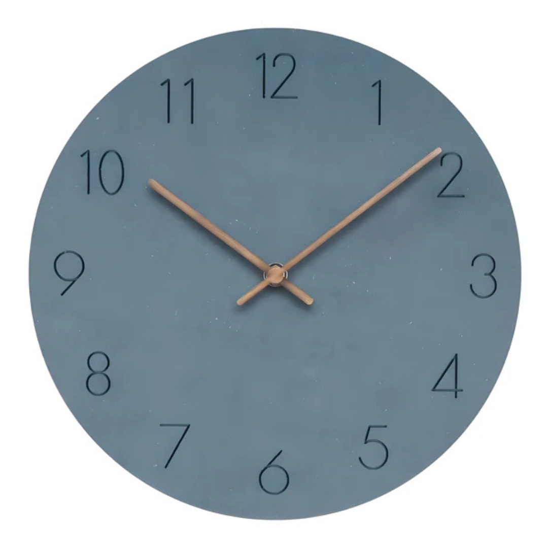 Nork | Horloge murale minimaliste en bois, 29 cm