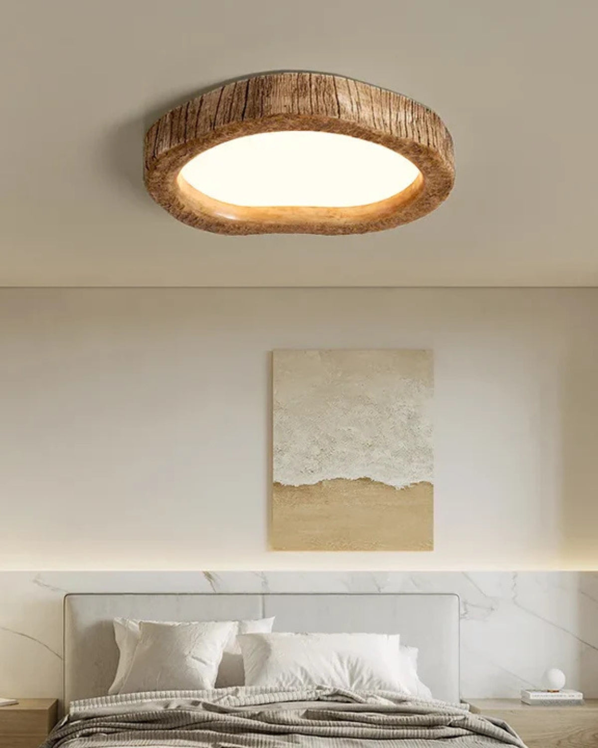 Plafonnier Le Halo Bois | LED effet bois, 3 tailles