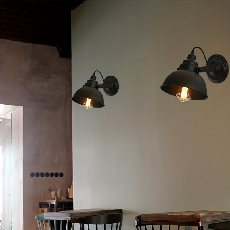 Applique murale industrielle | Métal noir, bras orientable