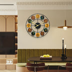 Horloge murale en métal coloré | Rétro en fer, Ø 37 cm