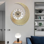 Horloge murale 3D en métal | Quartz silencieux, 2 tailles