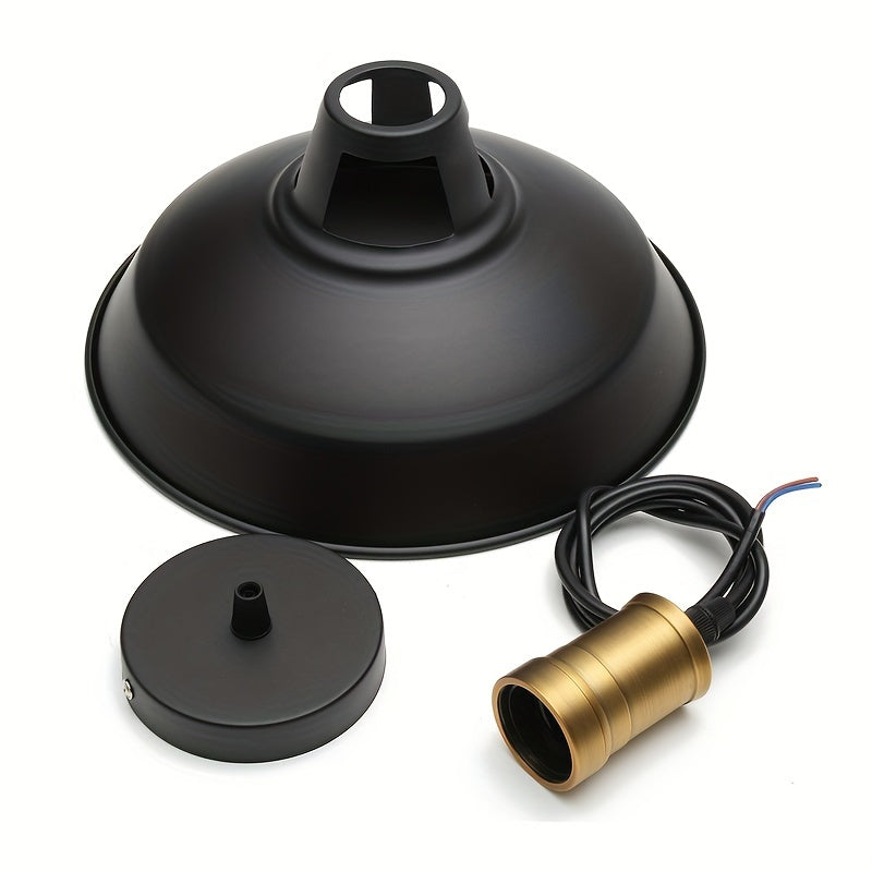 Suspension industrielle en métal | Style loft, Ø 27 cm
