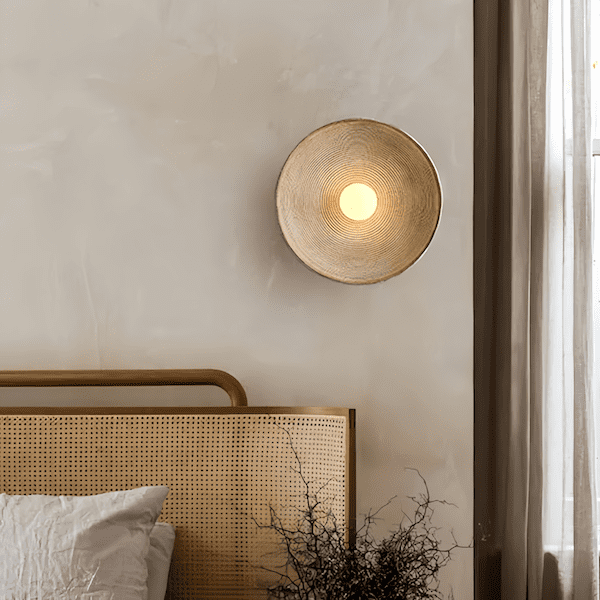 Applique murale bois rustique | LED incluse, 2 blancs