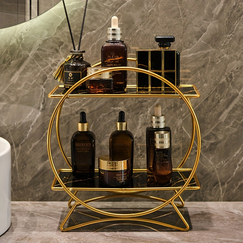 Organiseur de salle de bain 2 niveaux | Métal, 4 coloris