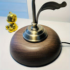 Lampe à poser col de cygne | Laiton ancien vintage, USB