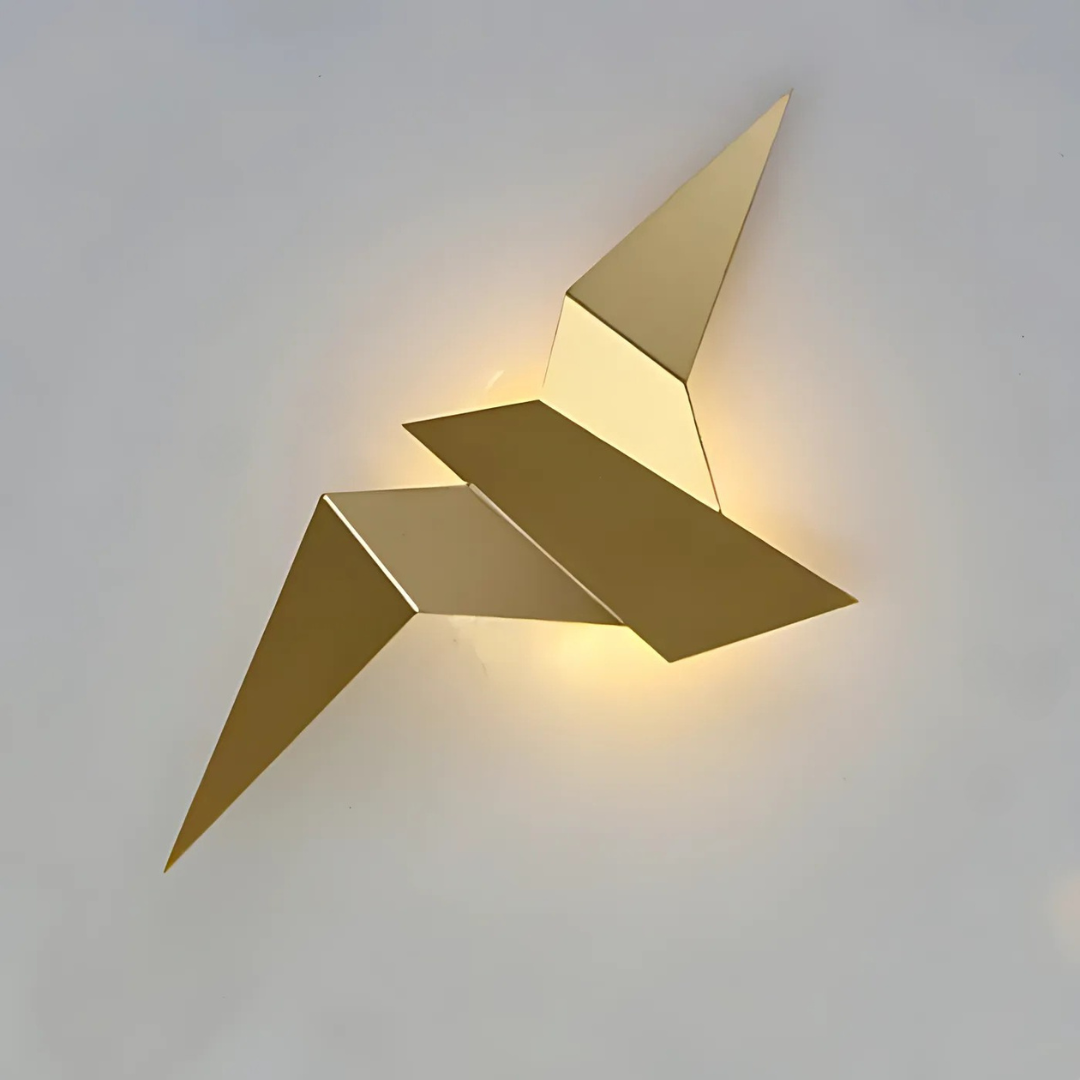 Applique murale Origami | LED blanc chaud, 16 × 33 cm