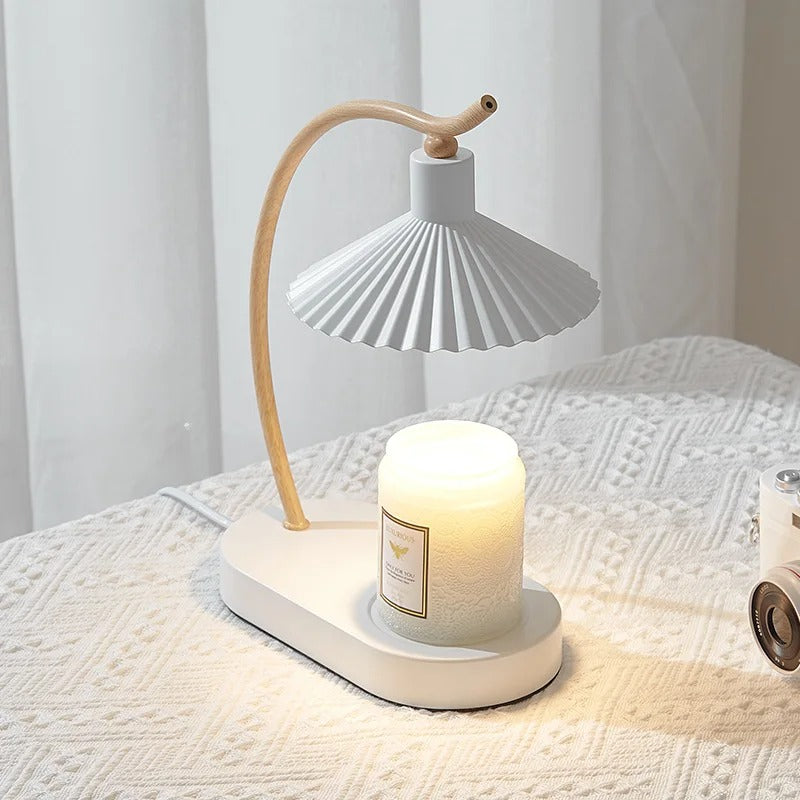 Lampe chauffe-bougie Vanessa | Ambiance nordique sans flamme