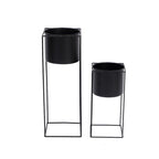 Support à plantes en métal noir | 40 ou 60 cm de hauteur