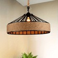 Suspension en corde de chanvre | Campagne vintage, Ø 30 cm