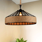Suspension en corde de chanvre | Campagne vintage, Ø 30 cm