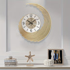 Horloge murale 3D en métal | Quartz silencieux, 2 tailles
