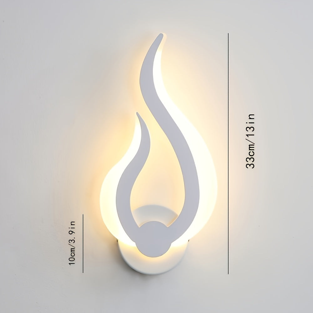 Applique murale LED flamme | 10 W blanc chaud 3000 K