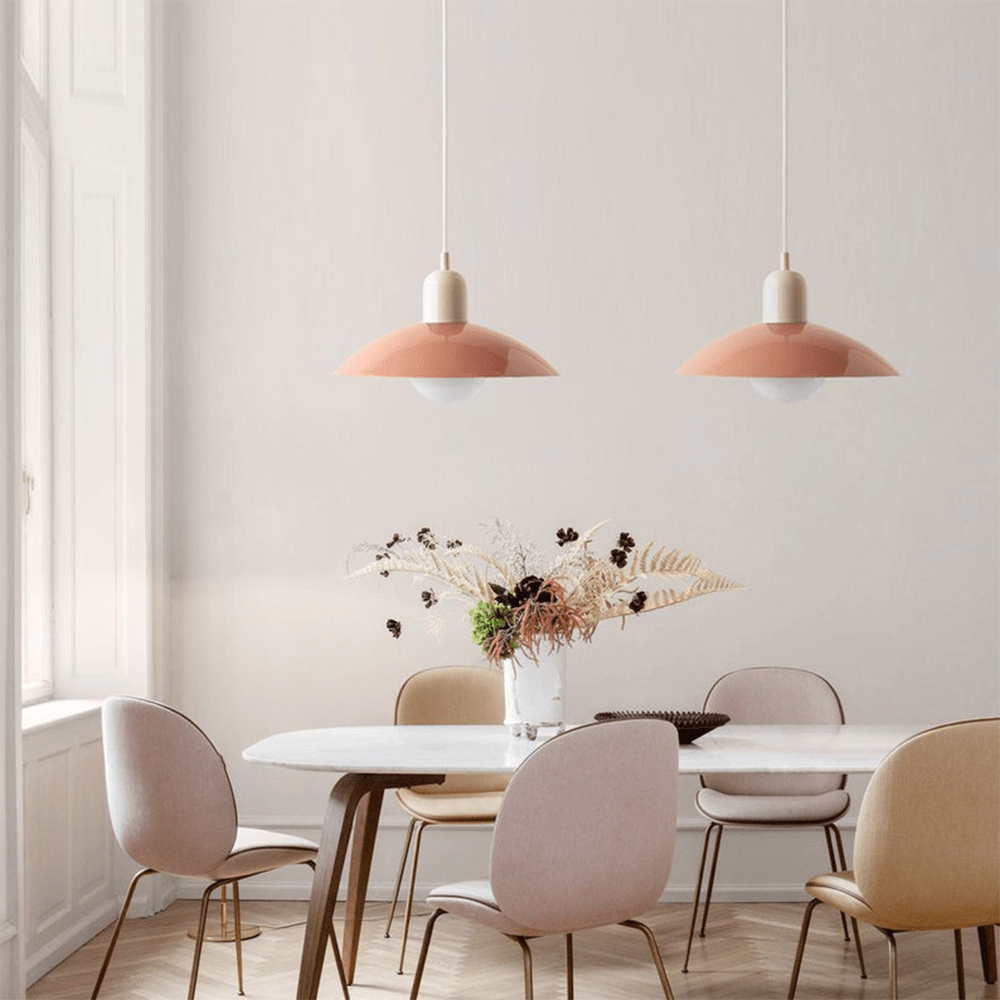 Suspension Macaron Bauhaus | Dôme coloré Ø 32 cm