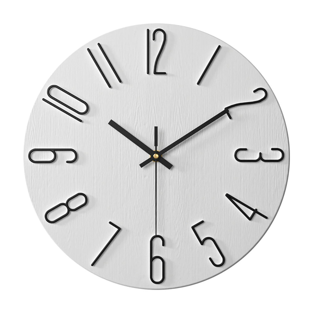 Horloge murale Noble | Minimaliste dorée, Ø 30 cm
