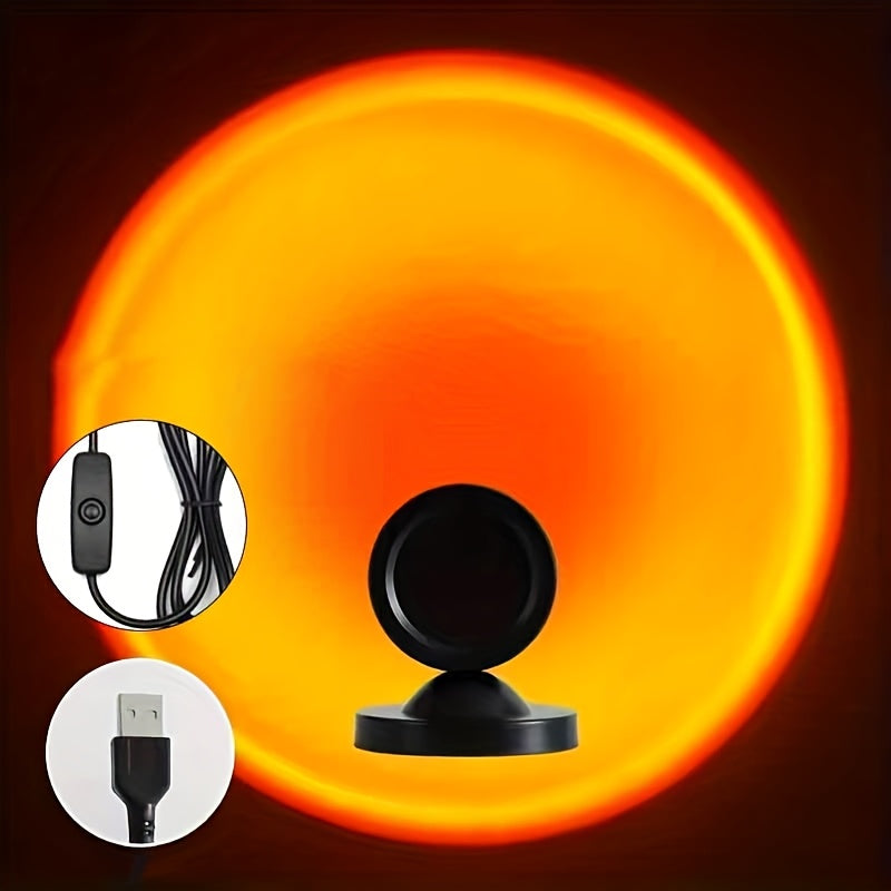 Lampe de projection coucher de soleil | Lumière d’ambiance USB