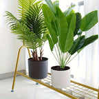 Cache-pot rond sur pieds en bois | 3 tailles, 2 coloris