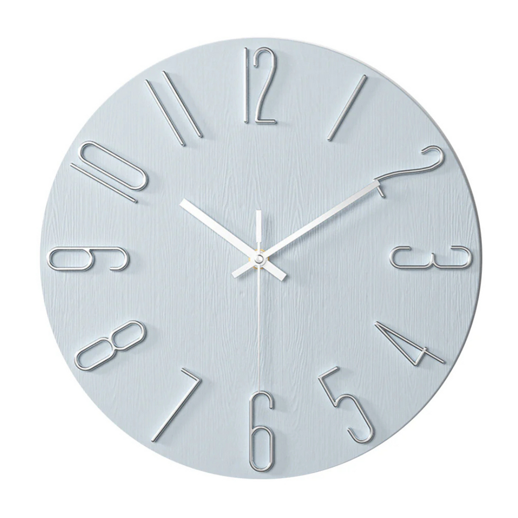 Horloge murale Noble | Minimaliste dorée, Ø 30 cm