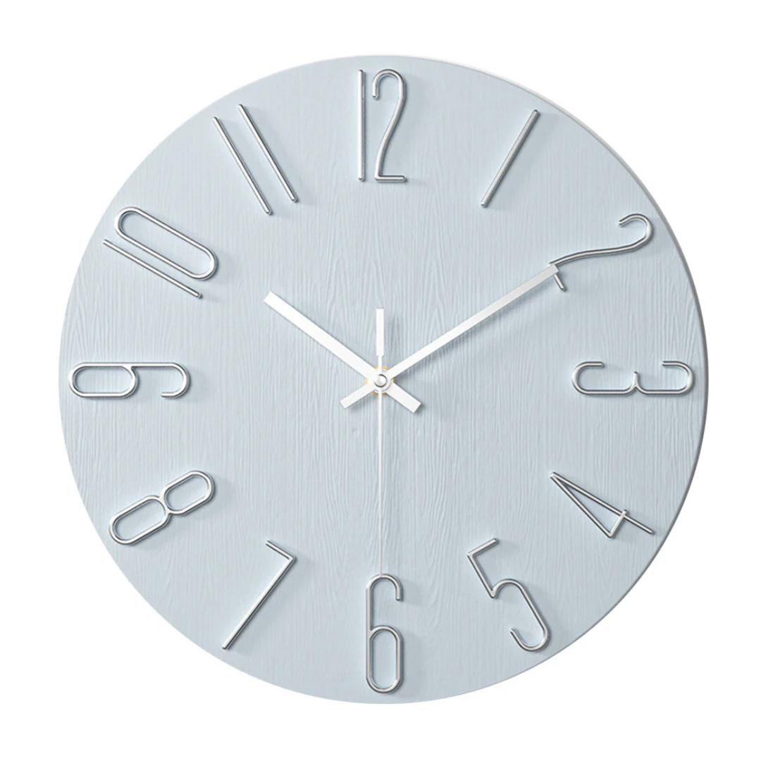 Horloge murale Noble | Minimaliste dorée, Ø 30 cm