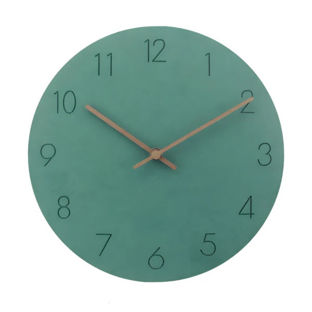Nork | Horloge murale minimaliste en bois, 29 cm