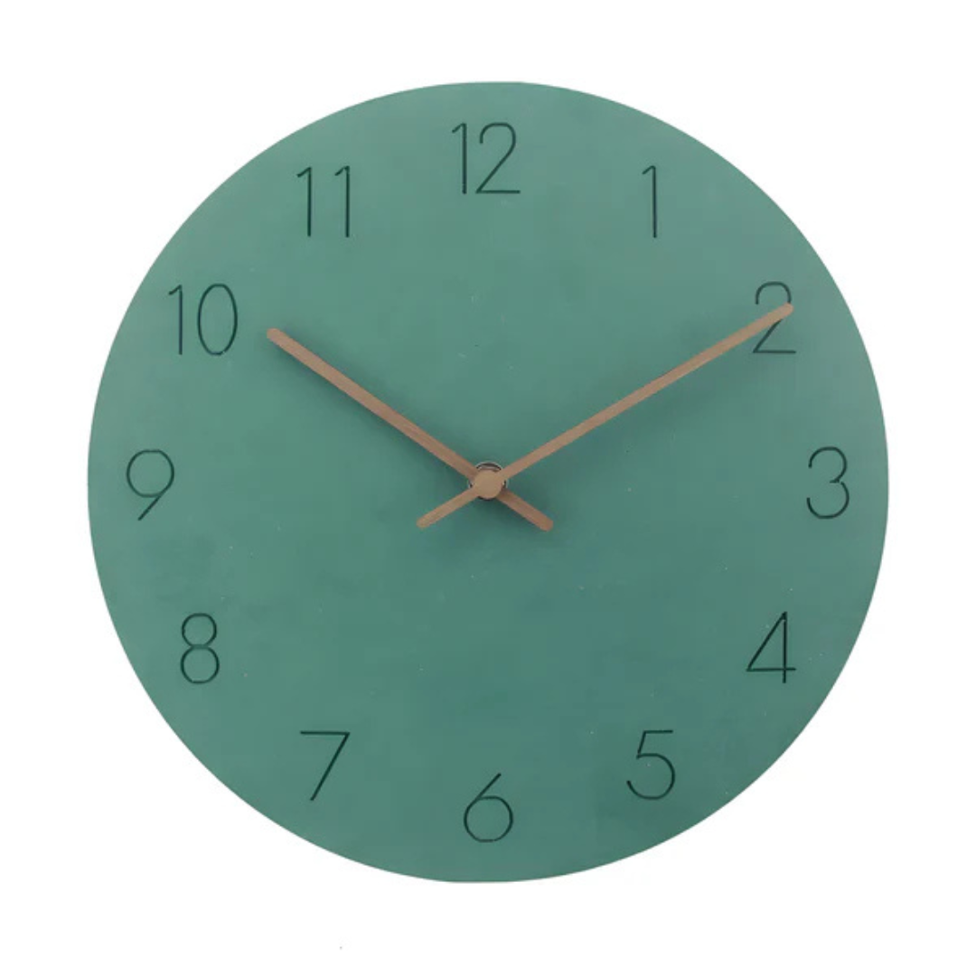 Nork | Horloge murale minimaliste en bois, 29 cm