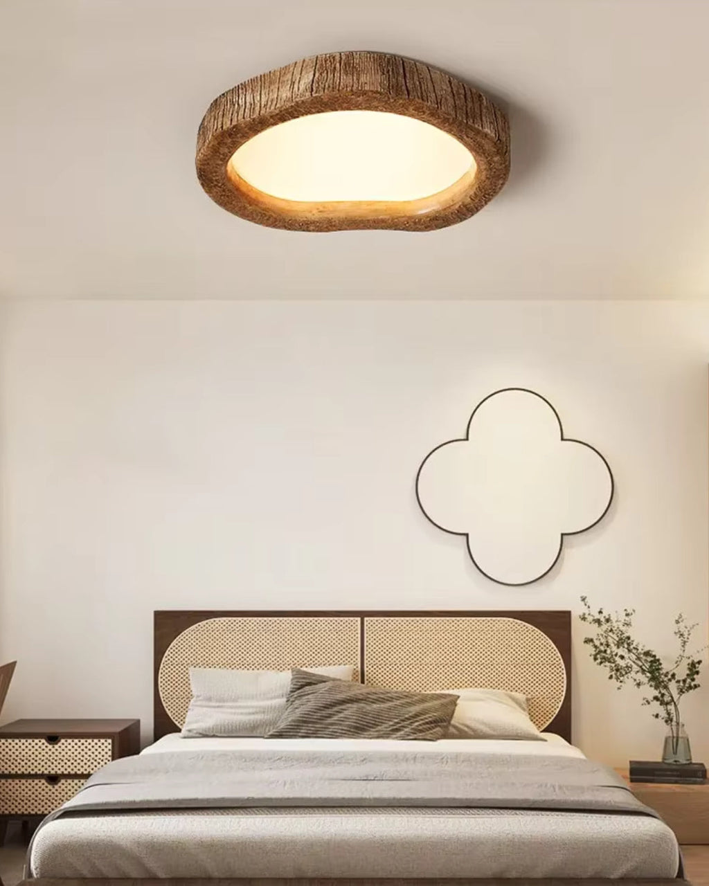 Plafonnier Le Halo Bois | LED effet bois, 3 tailles