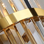 Applique murale en cristal | Acier inoxydable, 2 tailles