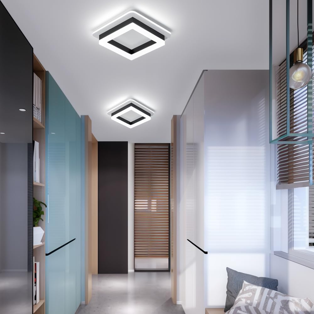 Plafonnier LED carré 24 W | 1920 lm, 20 × 20 cm
