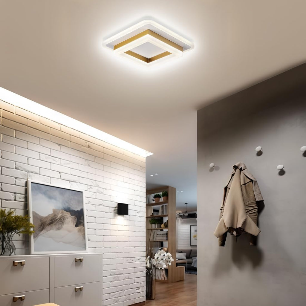 Plafonnier LED carré 24 W | 1920 lm, 20 × 20 cm