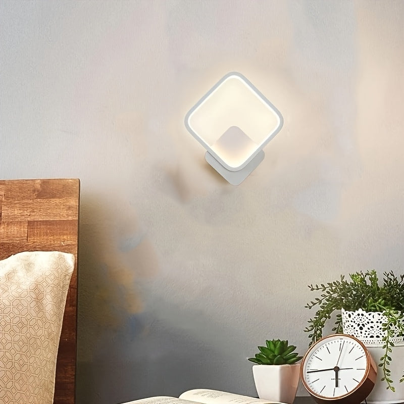Applique murale LED carrée 25 × 29 cm | 14 W, 3 teintes