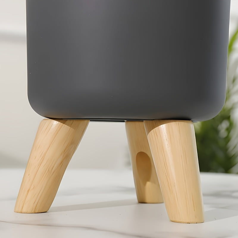 Cache-pot rond sur pieds en bois | 3 tailles, 2 coloris
