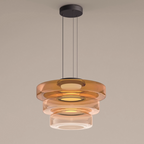 Suspension en verre Bauhaus | 3 diamètres, 3 teintes