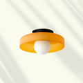 Plafonnier LED Veyro | Verre Ø25 cm, 6 coloris
