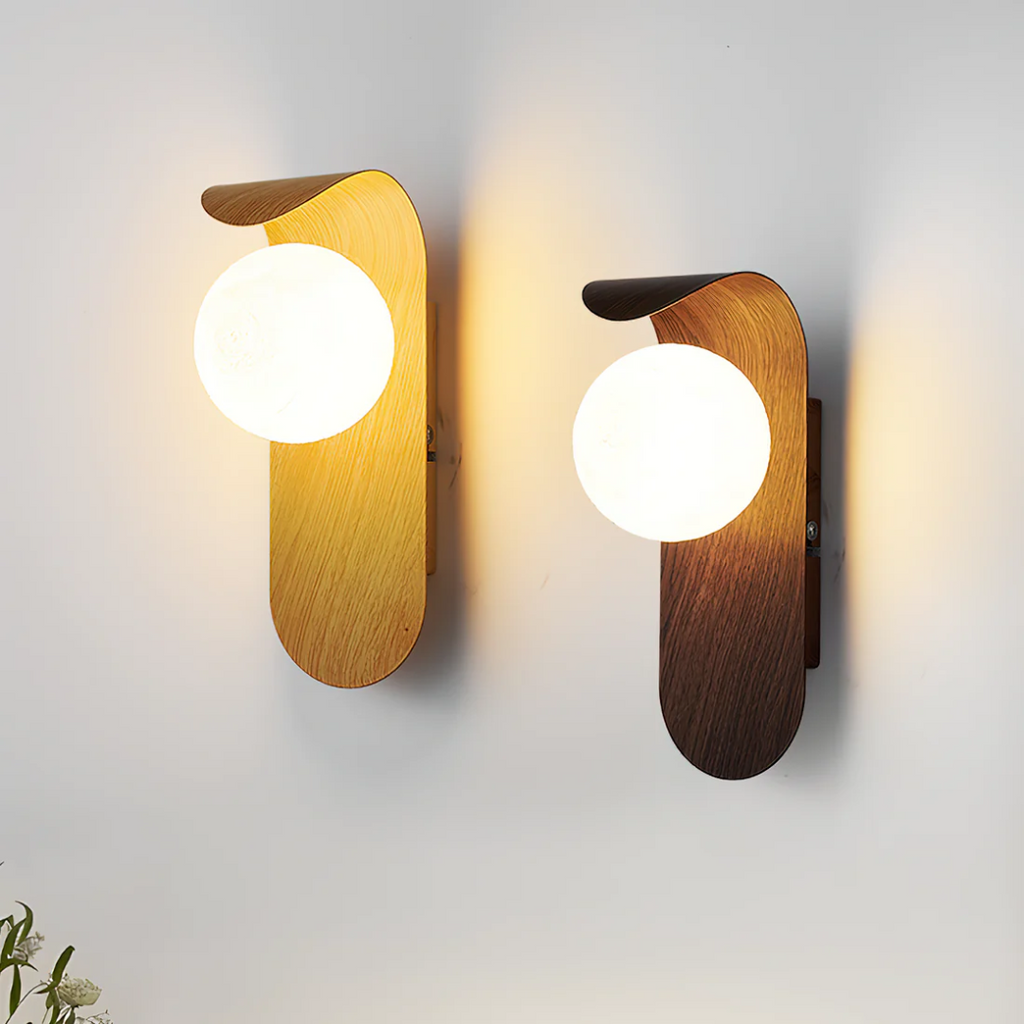 Applique murale LED Icar | Bois scandinave, 2 finitions